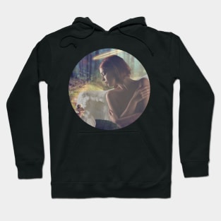 Beautiful Angel with Fairy Fantasy Art Hoodie